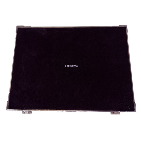 Vintage Godinger Silver Plate Jewelry Box with Roses and Red Velvet Interior - Picture 11 of 11